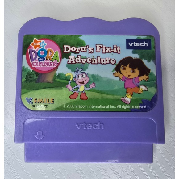 VTech VSmile Dora The Explorer Doras Fix It Adventure Game Cartridge Y2K 2005 - Picture 1 of 2